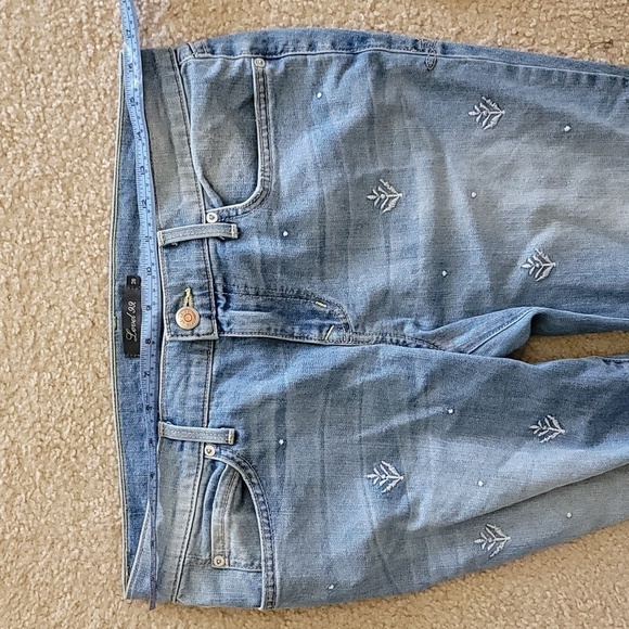 Level 99 | Aubrey Embroidered Relaxed Skinny Jeans Size 28 - Picture 9 of 9